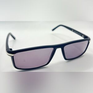 Luis Capri Black Oval Sunglasses Frames Only